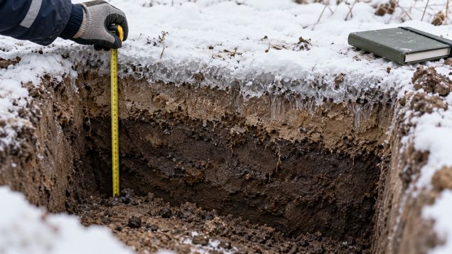 Глубина промерзания грунта